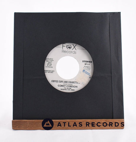 Corky Coreson - Coffee Cups And Cigarette Butts - Promo 7" Vinyl Record - VG+