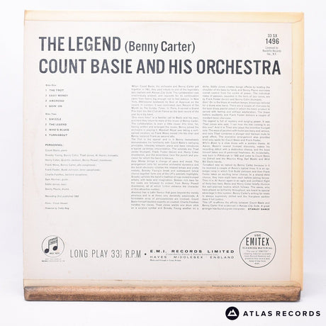 Count Basie Orchestra - The Legend - LP Vinyl Record - EX/VG+