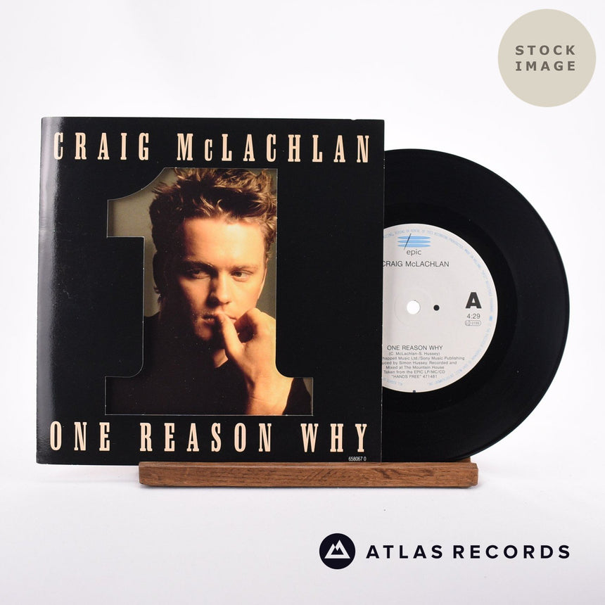 Craig McLachlan One Reason Why 7" Vinyl Record - Sleeve & Record Side-By-Side