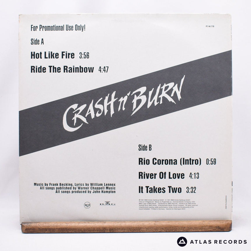 Crash N' Burn - Crash N' Burn - Promo 12" Vinyl Record - VG+/VG