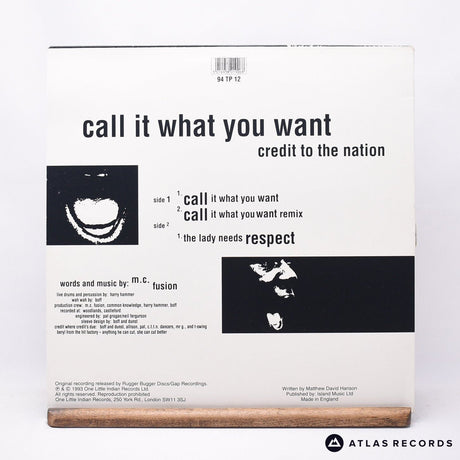 Credit To The Nation - Call It What You Want - 12" Vinyl Record - VG+/EX