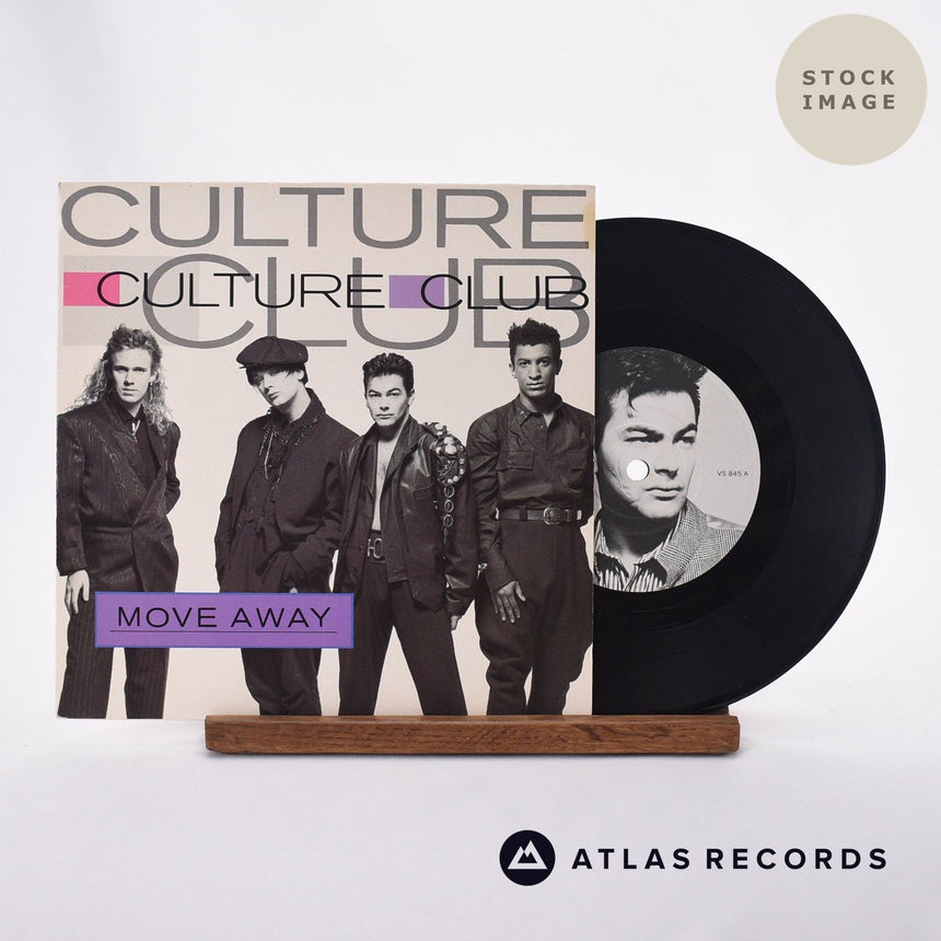 Culture Club Move Away Vinyl Record - Sleeve & Record Side-By-Side