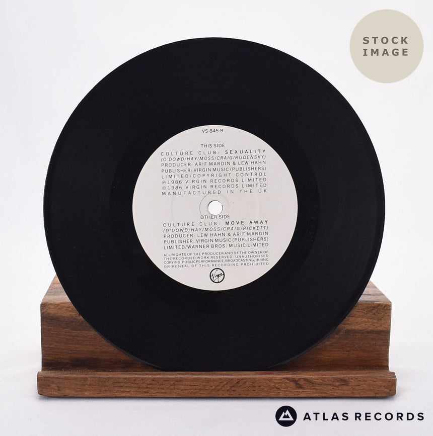 Culture Club Move Away Vinyl Record - Record B Side