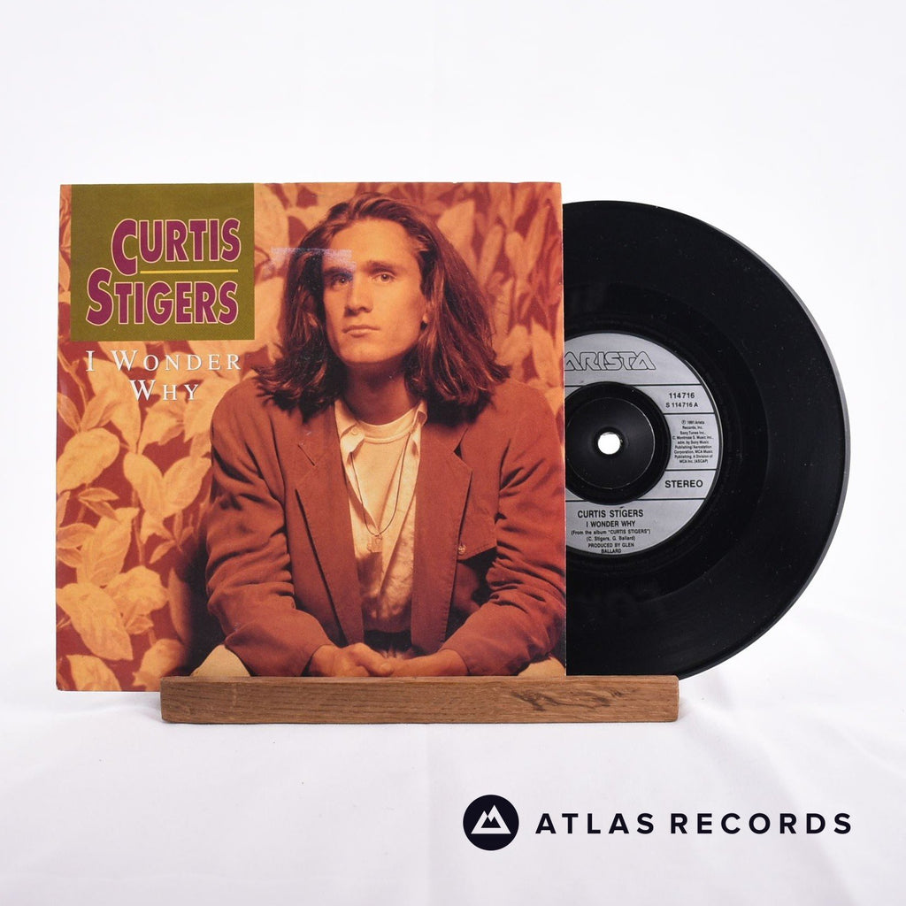 Curtis Stigers I Wonder Why 7" Vinyl Record - Front Cover & Record