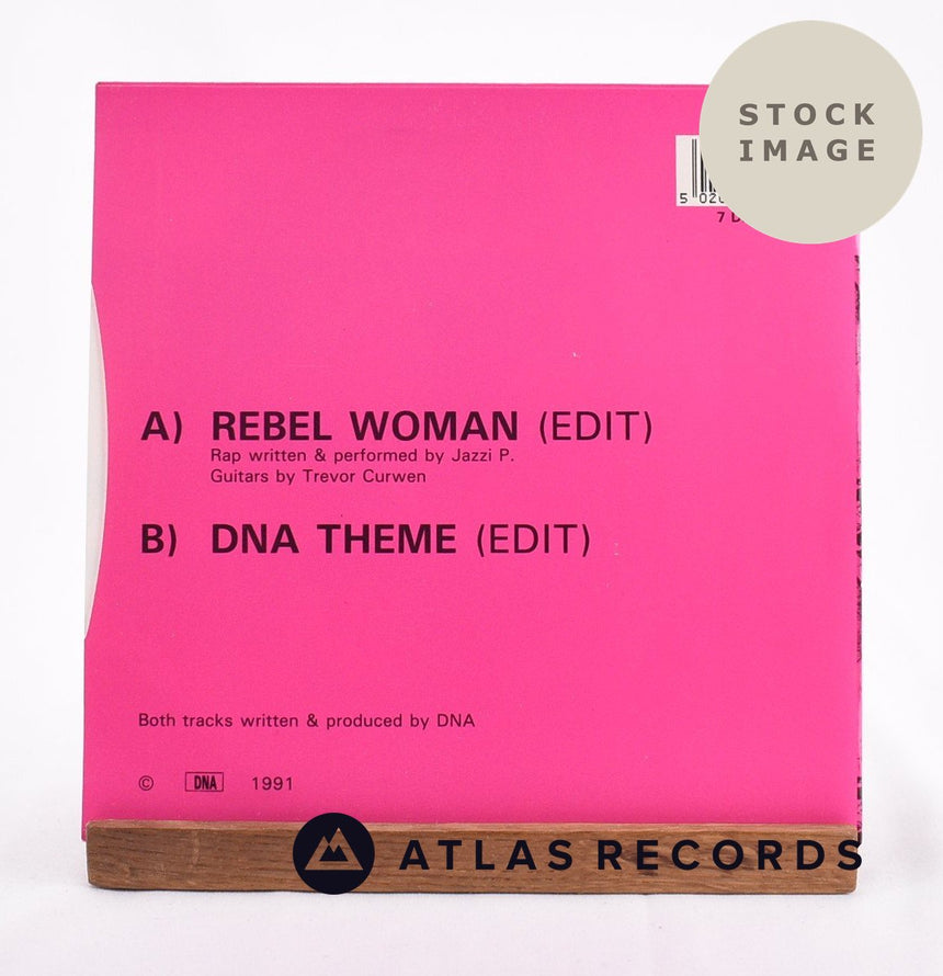 DNA Rebel Woman 1981 Vinyl Record - Reverse Of Sleeve