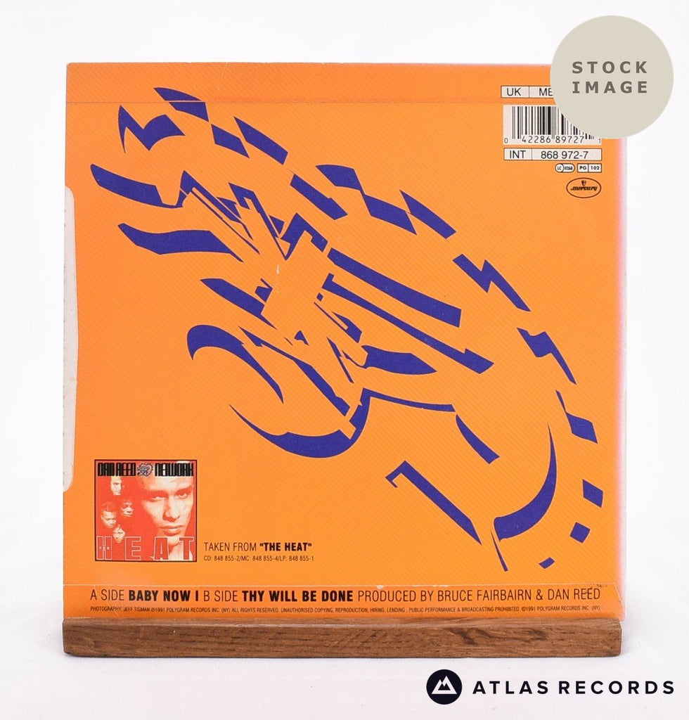 Dan Reed Network Baby Now I Vinyl Record - Reverse Of Sleeve