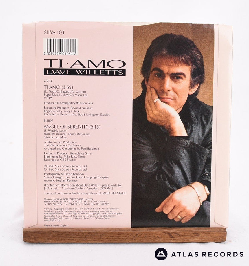 Dave Willetts - Ti Amo - 7" Vinyl Record - EX/NM