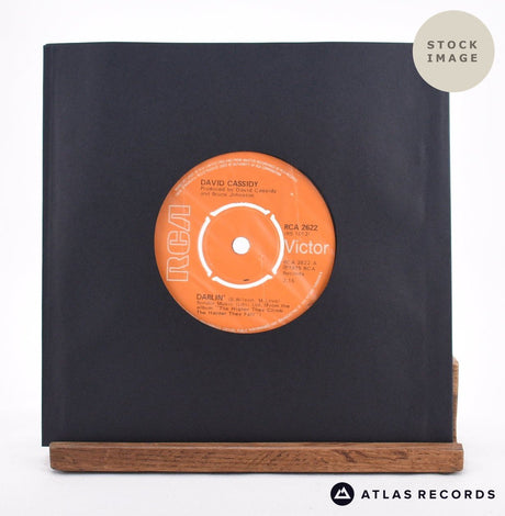 David Cassidy Darlin' 7" Vinyl Record - Sleeve & Record Side-By-Side