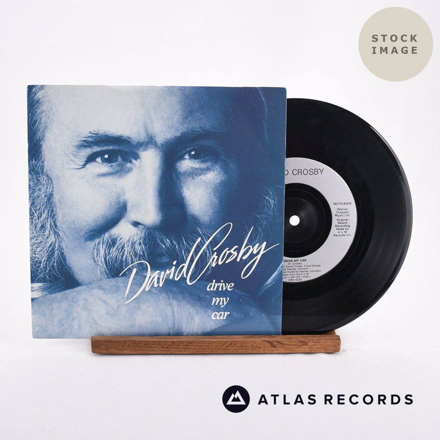 David Crosby Drive My Car 1979 Vinyl Record - Sleeve & Record Side-By-Side