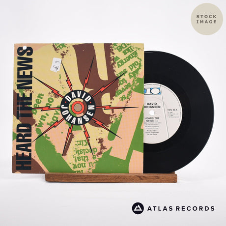 David Johansen Heard The News Vinyl Record - Sleeve & Record Side-By-Side
