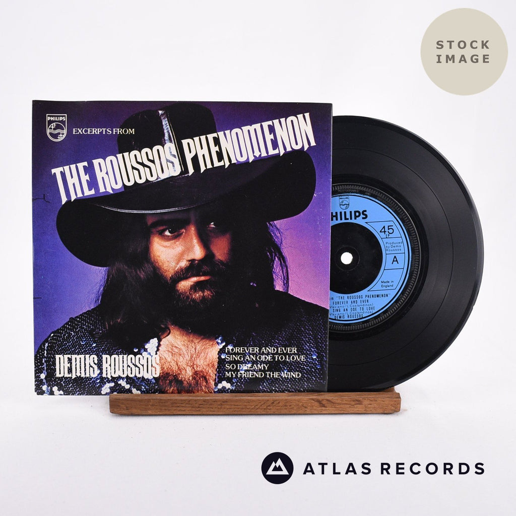 Demis Roussos Excerpts From "The Roussos Phenomenon" Vinyl Record - Sleeve & Record Side-By-Side