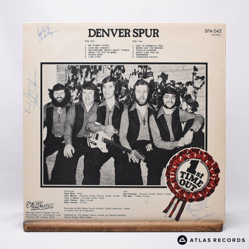 Denver Spur - First Time Out - Signed LP Vinyl Record - VG+/EX