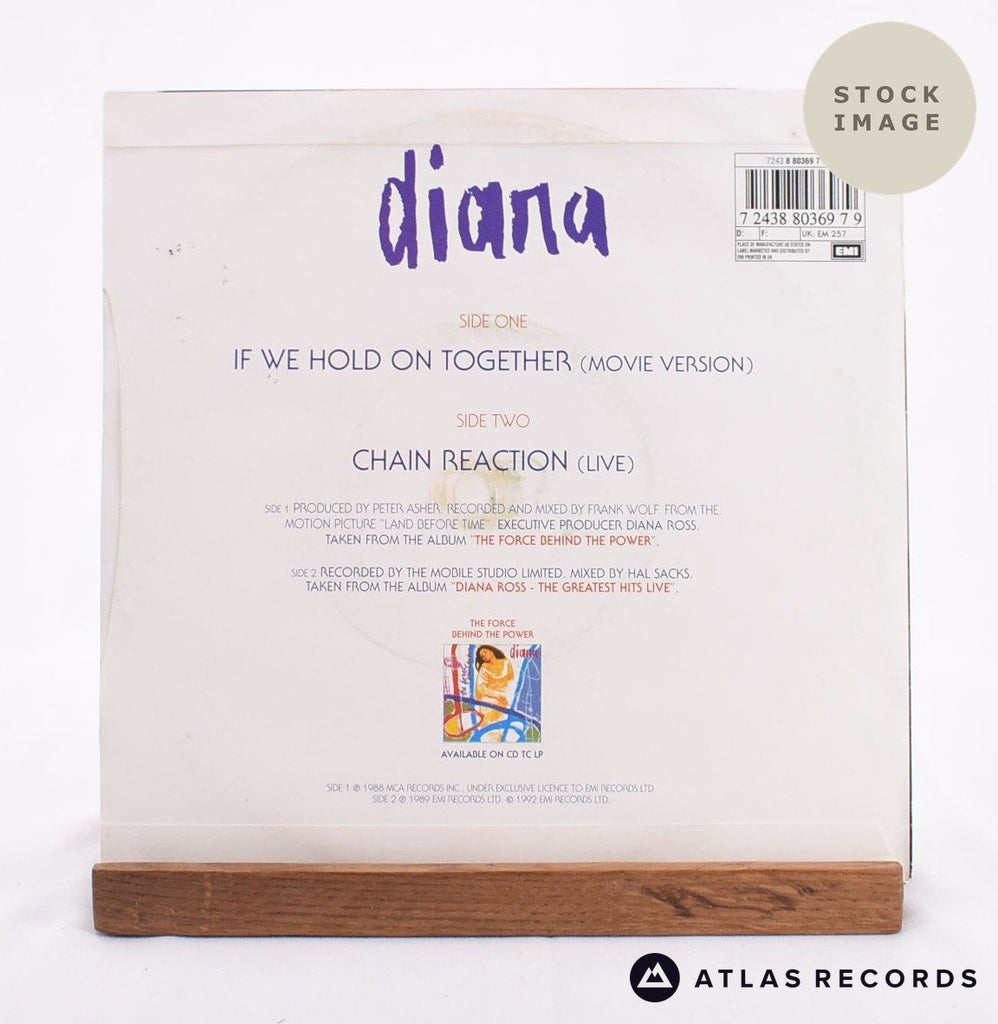 Diana Ross If We Hold On Together Vinyl Record - Reverse Of Sleeve