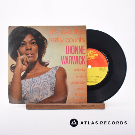 Dionne Warwick It's Love That Really Counts 7" Vinyl Record - Front Cover & Record