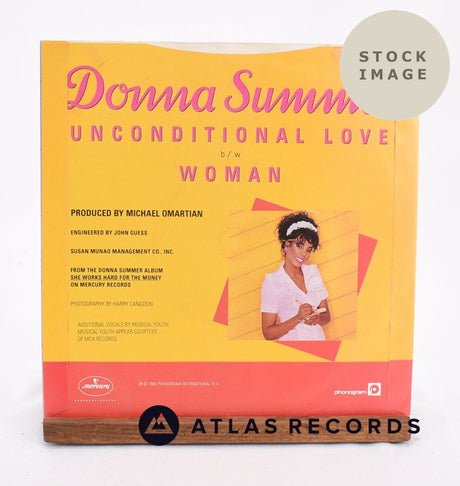 Donna Summer Unconditional Love Vinyl Record - Reverse Of Sleeve