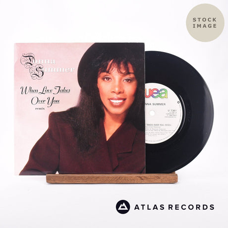 Donna Summer When Love Takes Over You 7" Vinyl Record - Sleeve & Record Side-By-Side