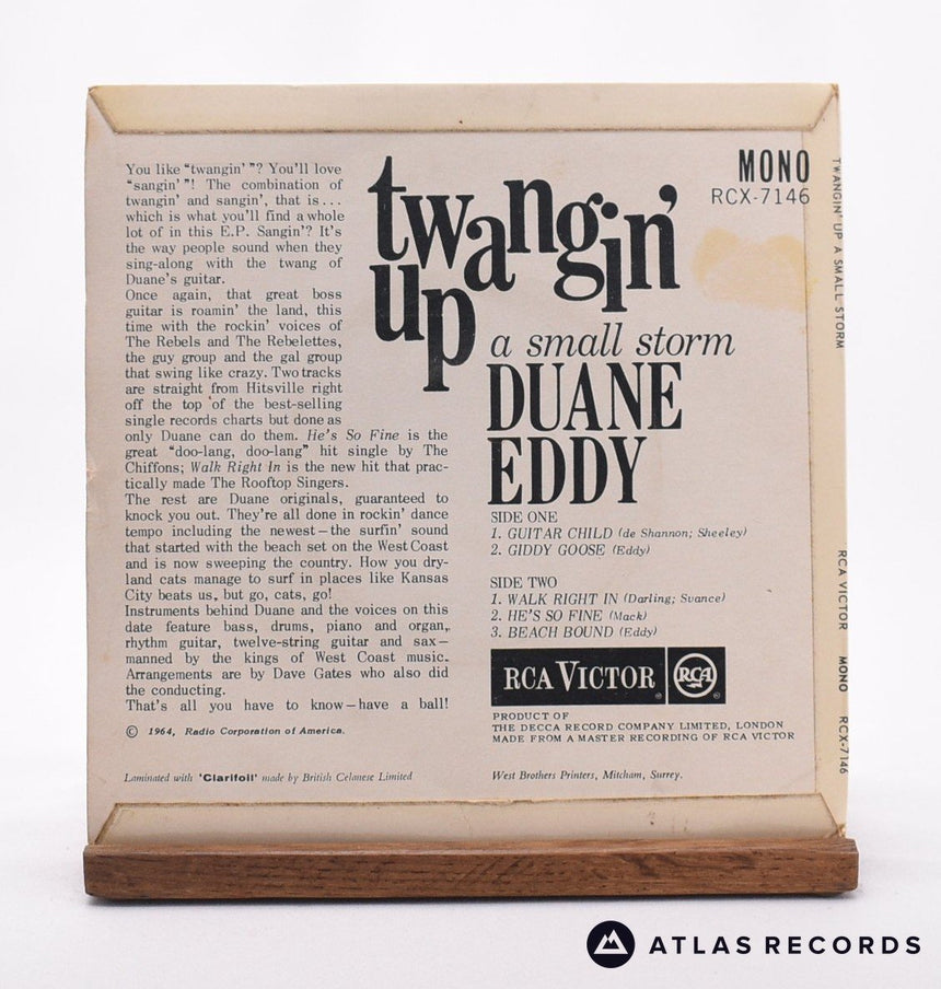 Duane Eddy - Twangin' Up A Small Storm - 7" EP Vinyl Record - VG+/VG