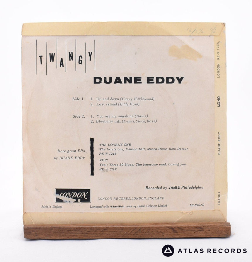 Duane Eddy - Twangy - 7" EP Vinyl Record - VG+/VG+