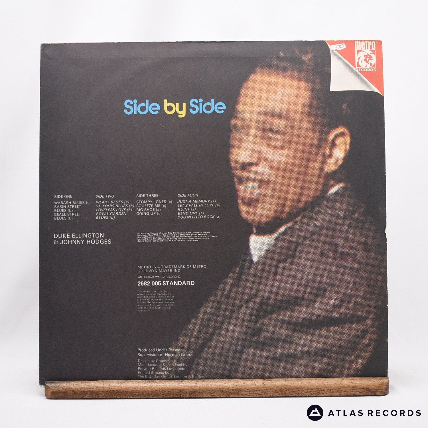 Duke Ellington Back To Back Double LP Vinyl Record VG VG Atlas