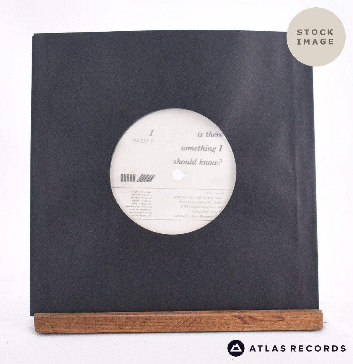 Duran Duran Is There Something I Should Know? 7" Vinyl Record - Sleeve & Record Side-By-Side
