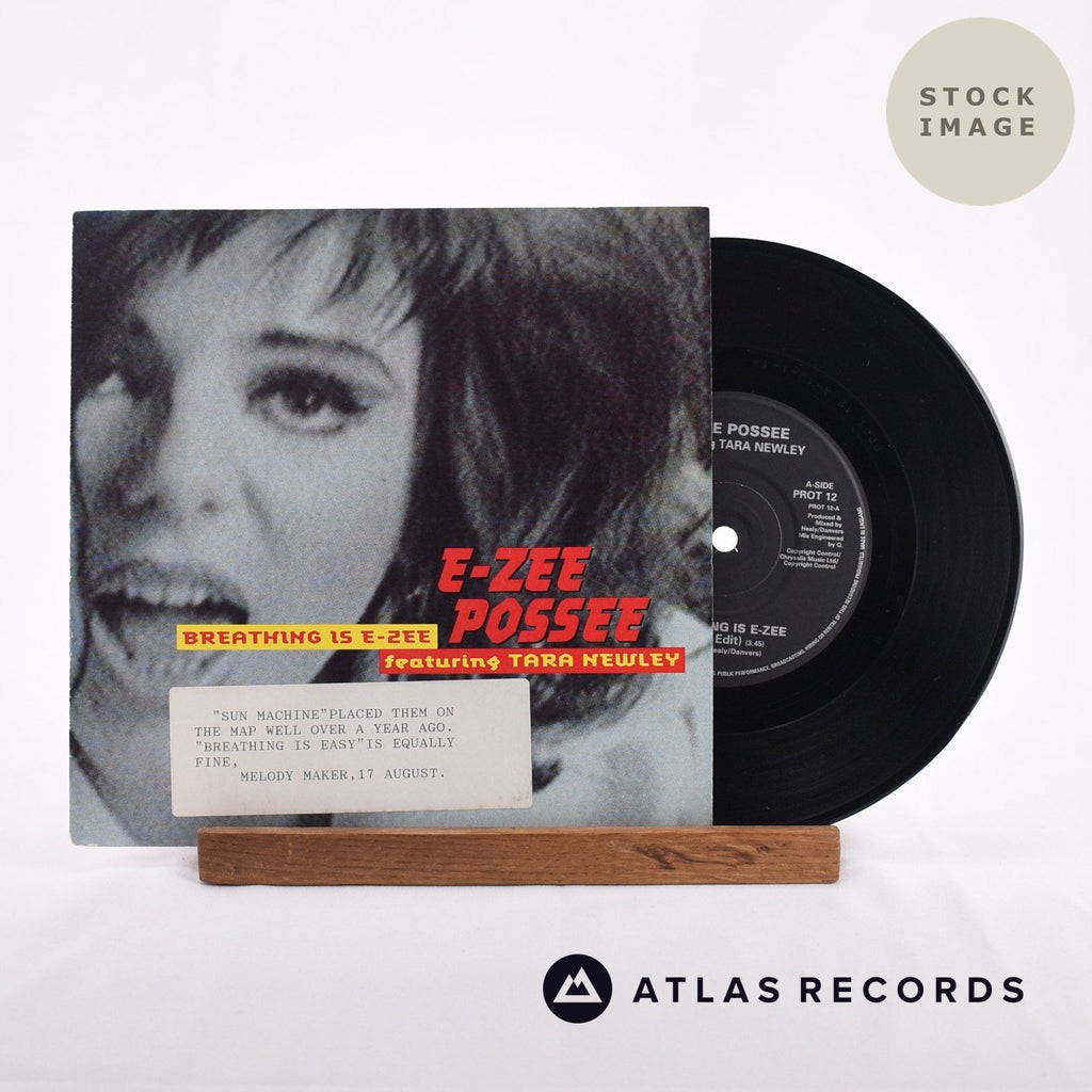 E-Zee Possee Breathing Is E-Zee Vinyl Record - Sleeve & Record Side-By-Side