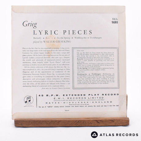 Edvard Grieg - Lyric Pieces - 7" EP Vinyl Record - VG+/VG+