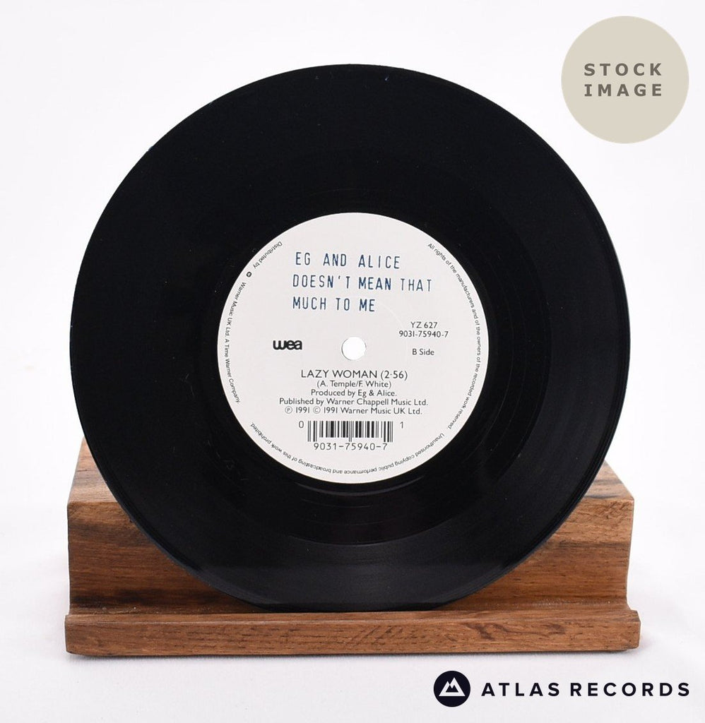 Eg & Alice Doesn't Mean That Much To Me Vinyl Record - Record B Side