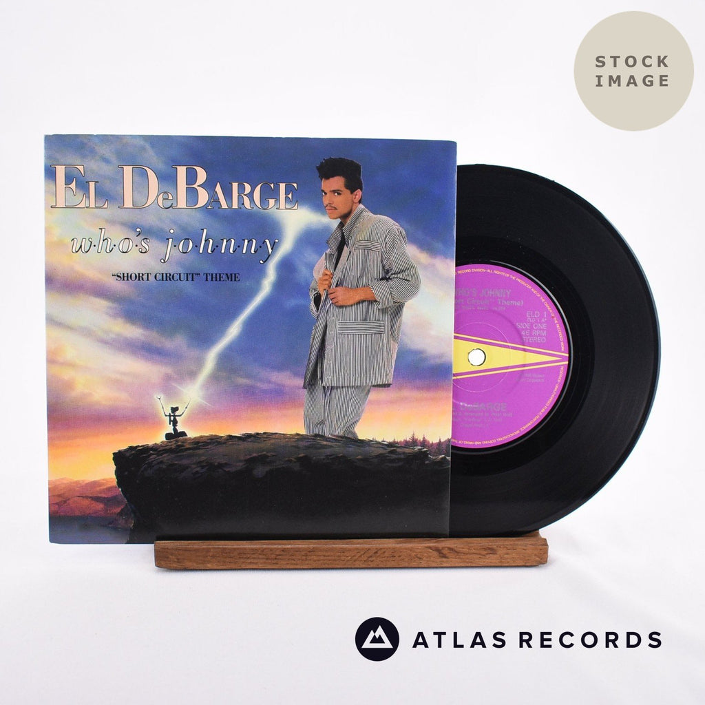 El DeBarge Who's Johnny Vinyl Record - Sleeve & Record Side-By-Side