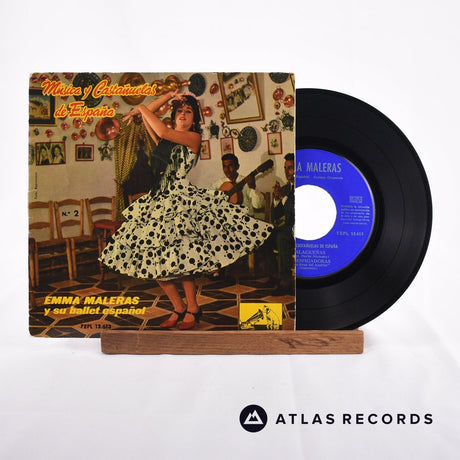 Emma Maleras Y Su Ballet Español Música Y Castañuelas De España 7" Vinyl Record - Front Cover & Record