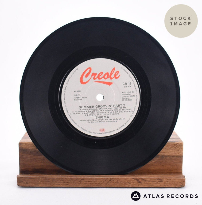 Enigma Summer Groovin' 7" Vinyl Record - Record B Side