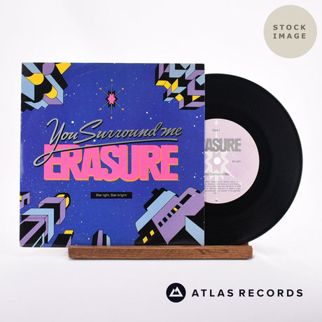 Erasure You Surround Me 7" Vinyl Record - Sleeve & Record Side-By-Side