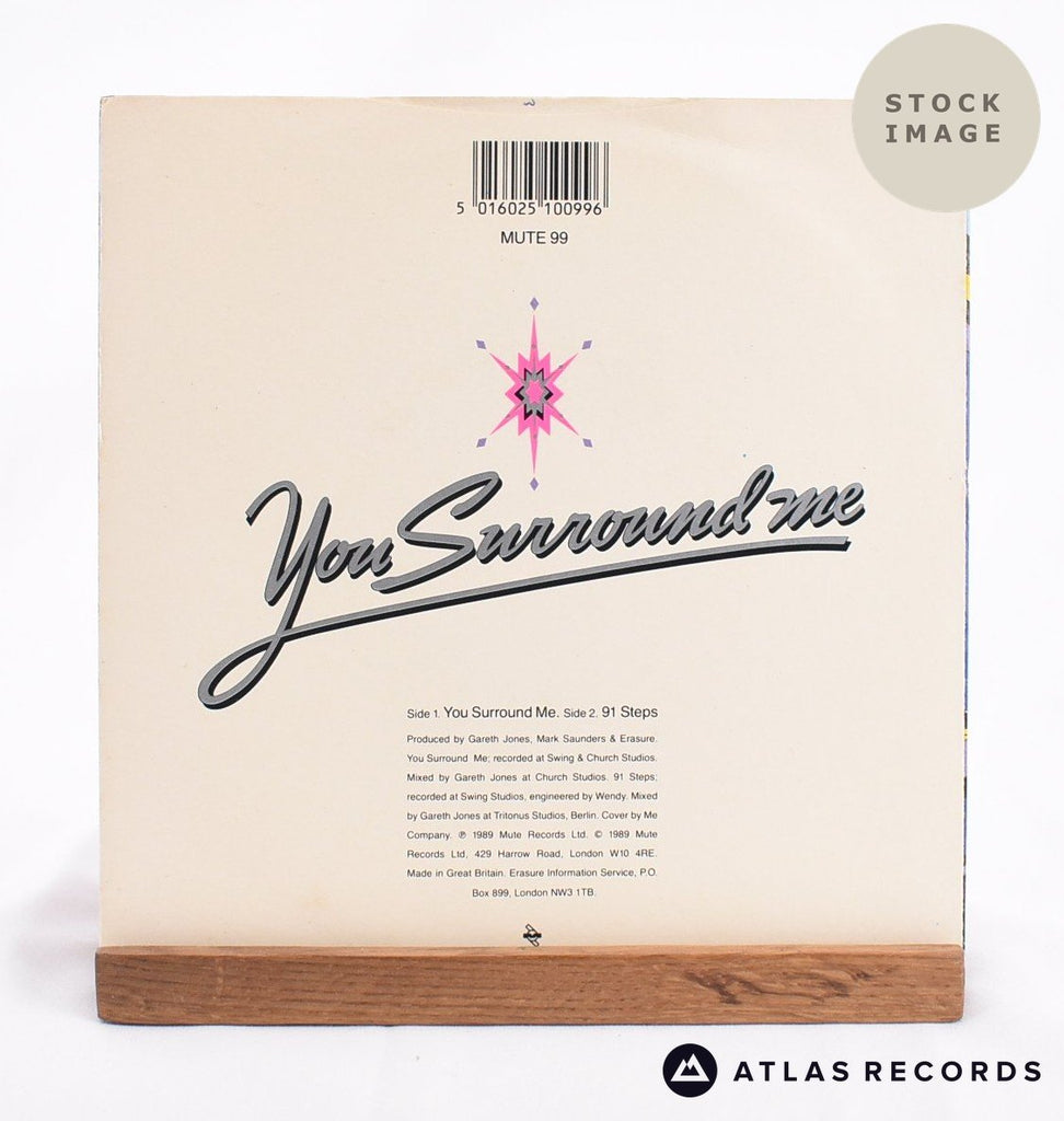 Erasure You Surround Me Vinyl Record - Reverse Of Sleeve