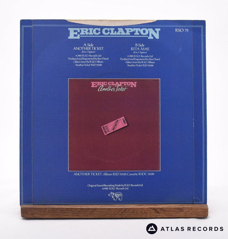 Eric Clapton And His Band - Another Ticket - 7" Vinyl Record - EX/NM