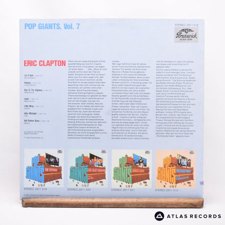 Eric Clapton - Pop Giants, Vol. 7 - LP Vinyl Record - EX/EX
