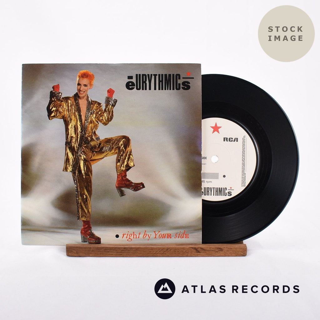 Eurythmics Right By Your Side Vinyl Record - Sleeve & Record Side-By-Side