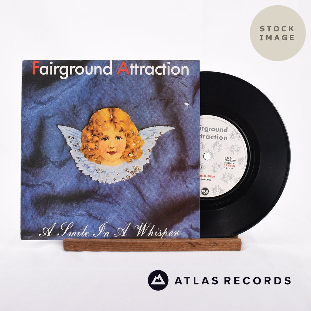 Fairground Attraction A Smile In A Whisper Vinyl Record - Sleeve & Record Side-By-Side