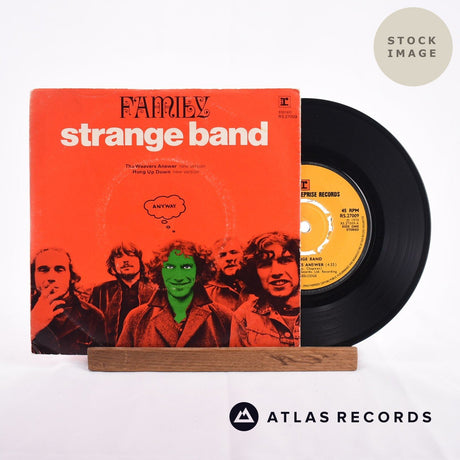 Family Strange Band 1985 Vinyl Record - Sleeve & Record Side-By-Side