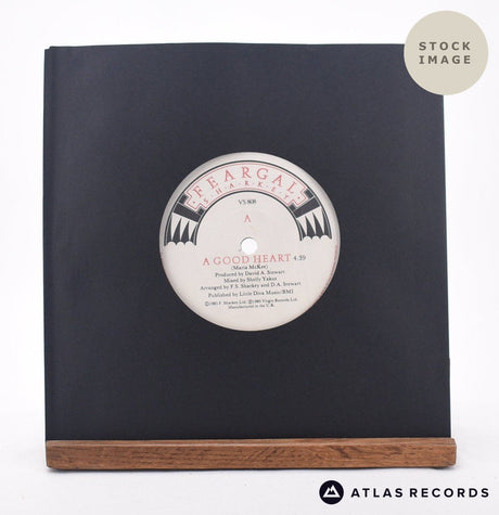 Feargal Sharkey A Good Heart 7" Vinyl Record - Sleeve & Record Side-By-Side