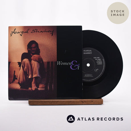 Feargal Sharkey Women & I 7" Vinyl Record - Sleeve & Record Side-By-Side