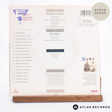 Five Star Strong As Steel 7" Vinyl Record - Reverse Of Sleeve