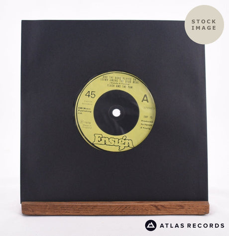 Flash & The Pan And The Band Played On 7" Vinyl Record - Sleeve & Record Side-By-Side