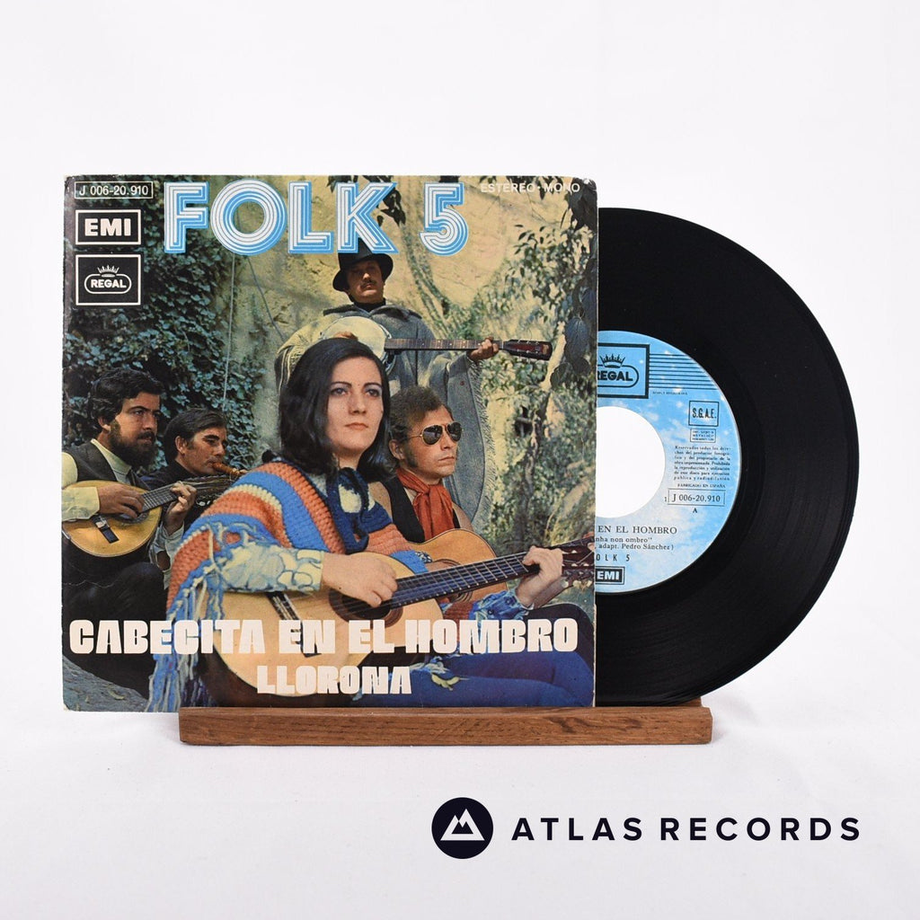 Folk - 5 Cabecita En El Hombro / Llorona 7" Vinyl Record - Front Cover & Record