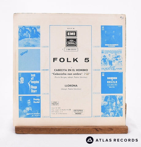 Folk - 5 - Cabecita En El Hombro / Llorona - 7" Vinyl Record - VG+/EX