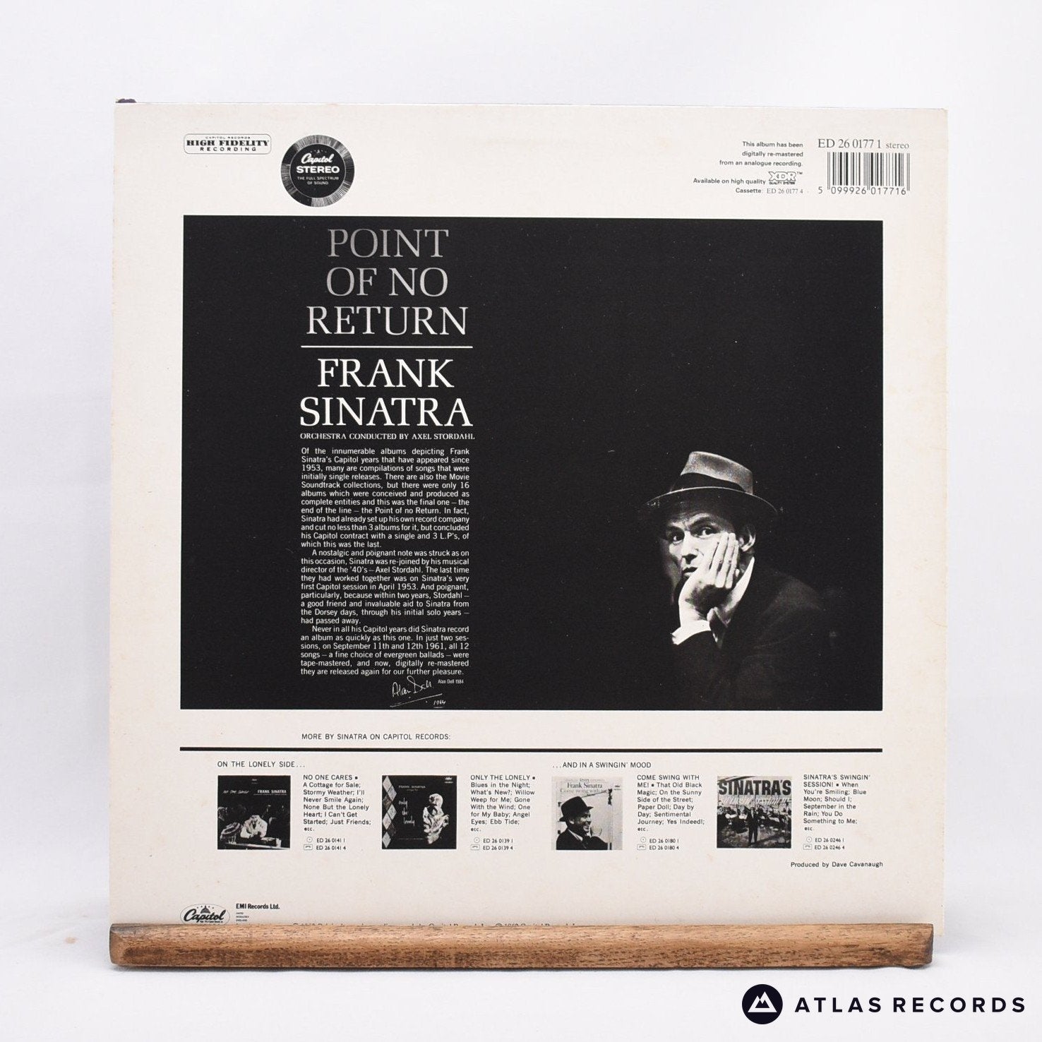Frank Sinatra Point Of No Return LP Vinyl Record EX/EX Atlas Records