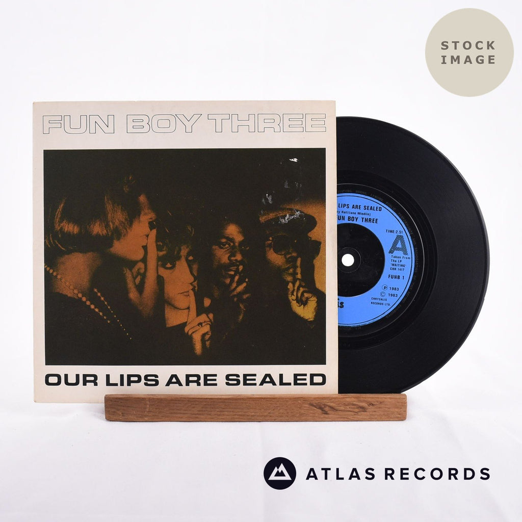 Fun Boy Three Our Lips Are Sealed Vinyl Record - Sleeve & Record Side-By-Side