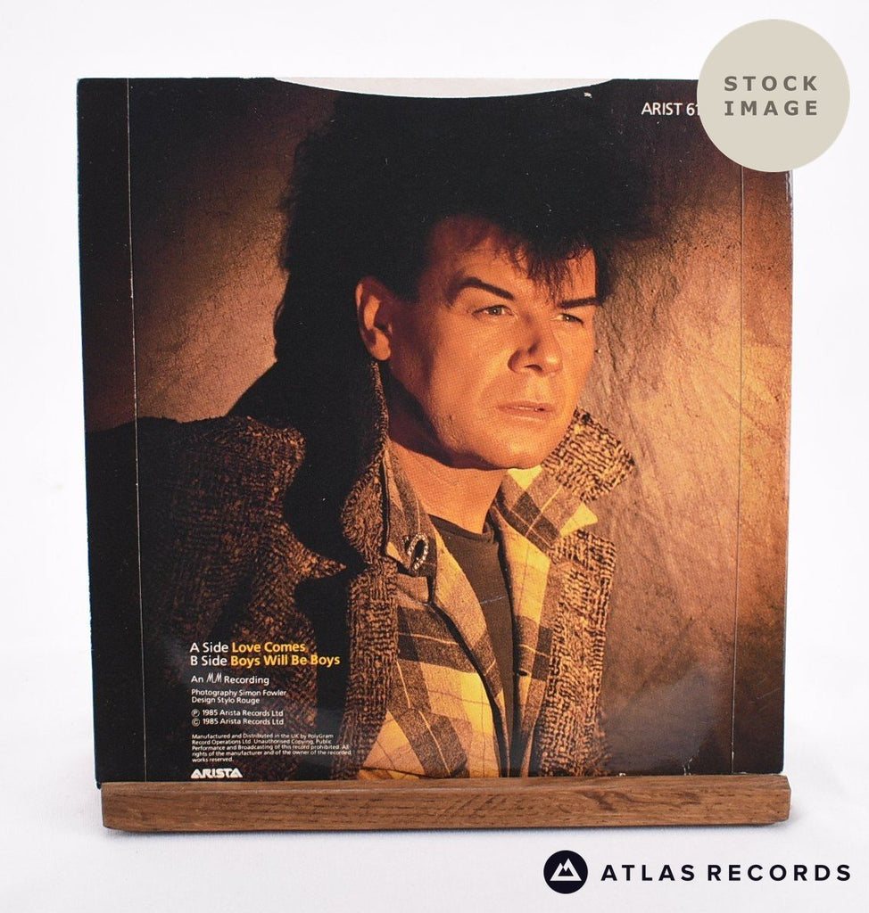 Gary Glitter Love Comes Vinyl Record - Reverse Of Sleeve