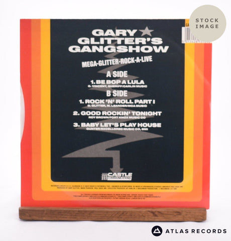 Gary Glitter Mega-Glitter-Rock-A-Live 7" Vinyl Record - Reverse Of Sleeve