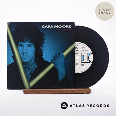 Gary Moore Friday On My Mind 7" Vinyl Record - Sleeve & Record Side-By-Side