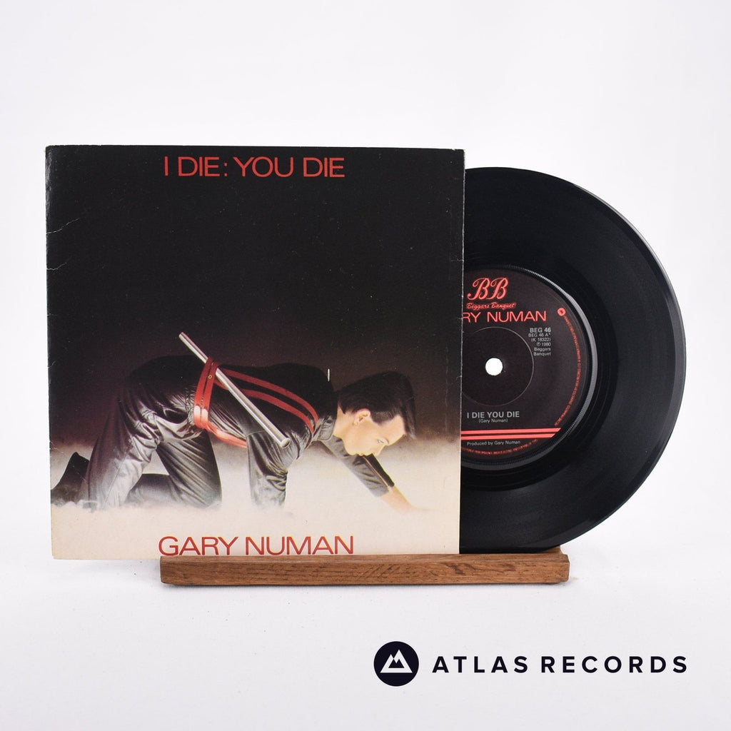 Gary Numan I Die: You Die 7" Vinyl Record - Front Cover & Record