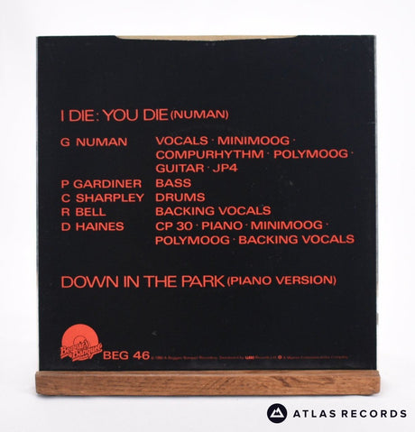 Gary Numan - I Die: You Die - 7" Vinyl Record - VG+/VG